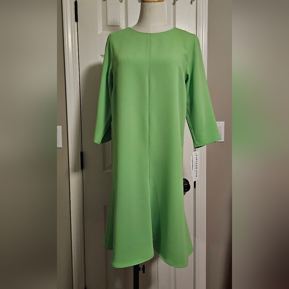 NWT Caroline Rose A-line 3/4‎ Sleeve Dress: Color- Margarita: Size- XS